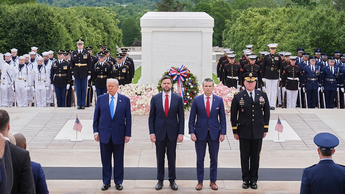 Trump, Vance, Hegseth in Arlington Cemetery
