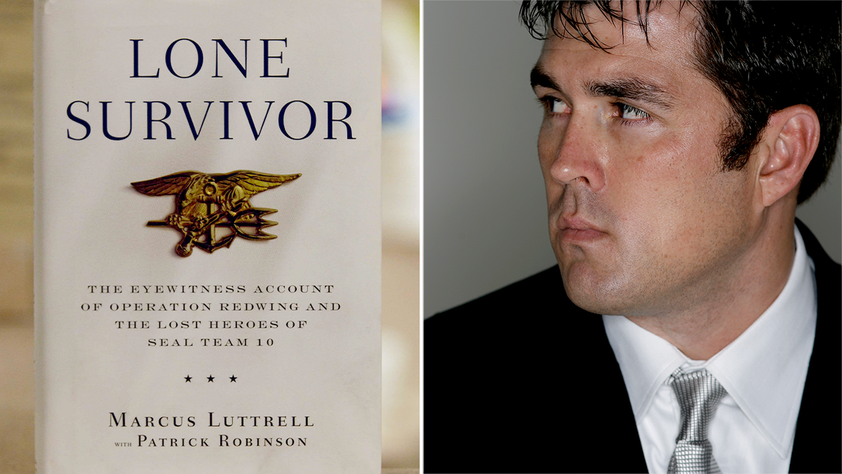 Marcus Luttrell and book cover