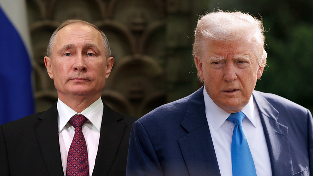 Putin and Trump in the split photo