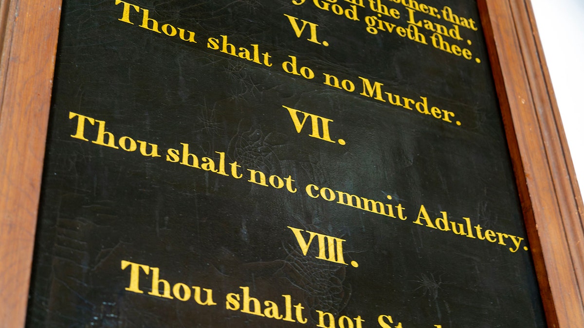 View in Zoom of the Ten Commandments