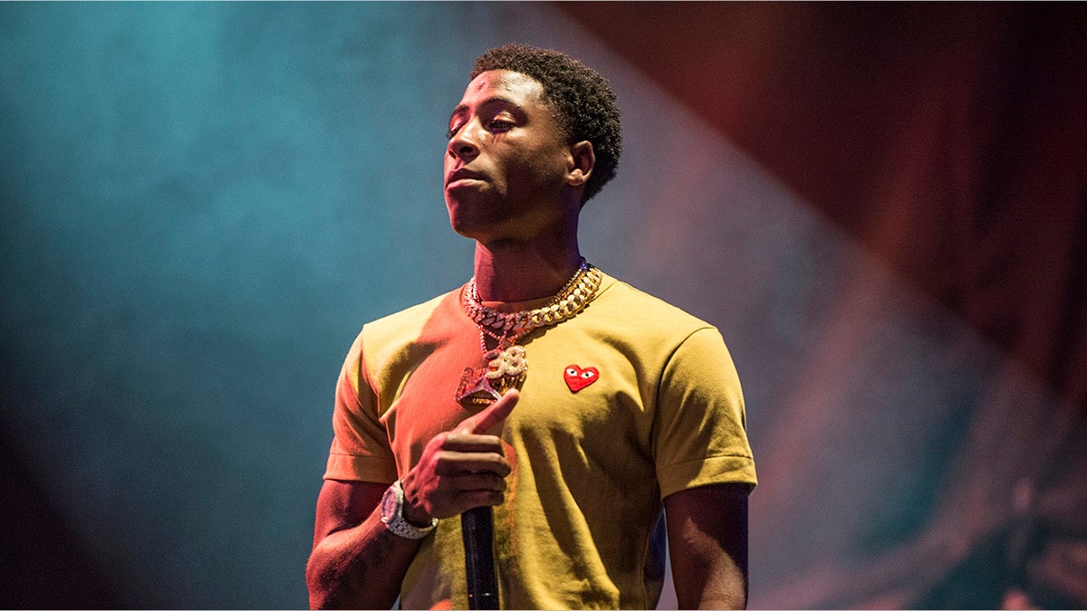 NBA Youngboy during the concert