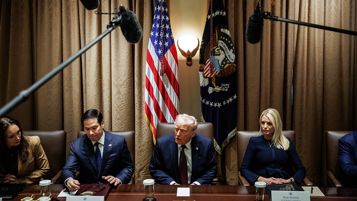 President Trump holds the cabinet meeting