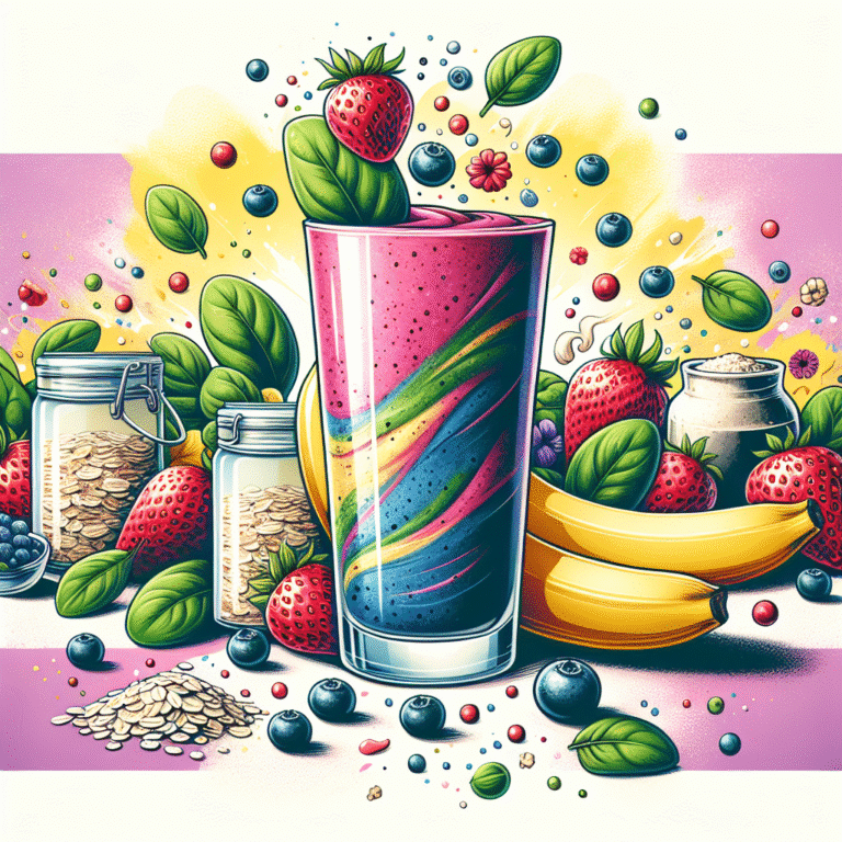 smoothie energético com proteína e aveia: sustento para o dia