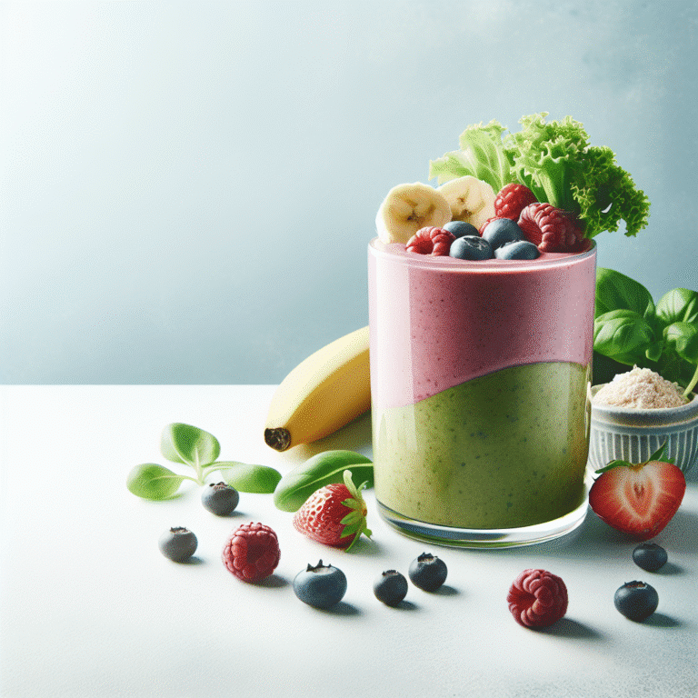 smoothie saudável com proteína vegetal: sabor e nutrição em um copo