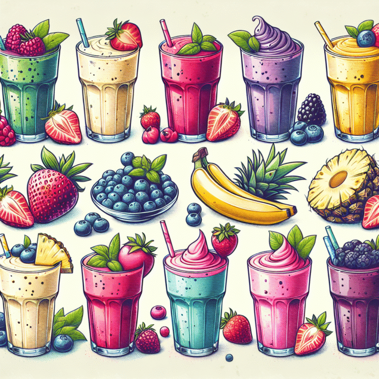 receitas deliciosas de smoothies com frutas frescas