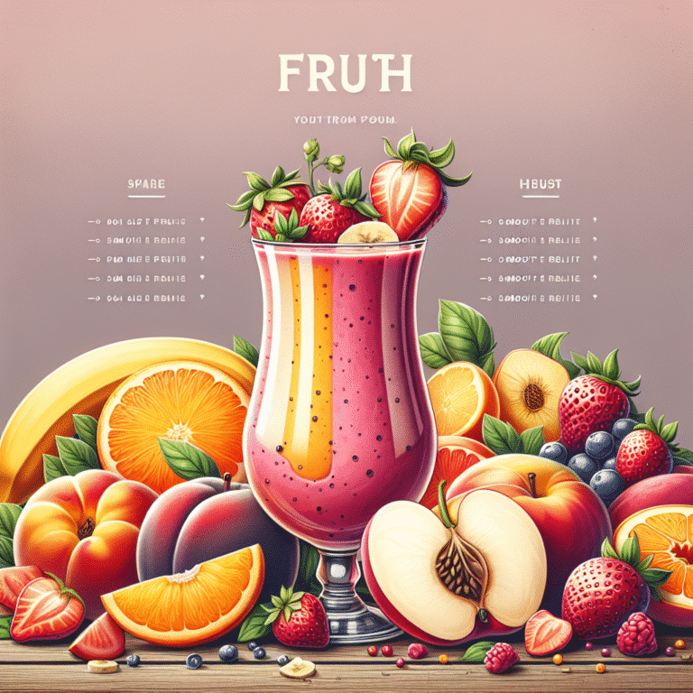 Receitas de smoothies nutritivos com frutas frescas