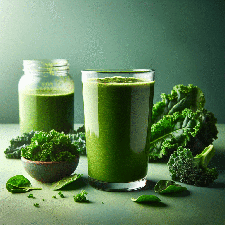 smoothie verde com espinafre e couve: o poder dos vegetais