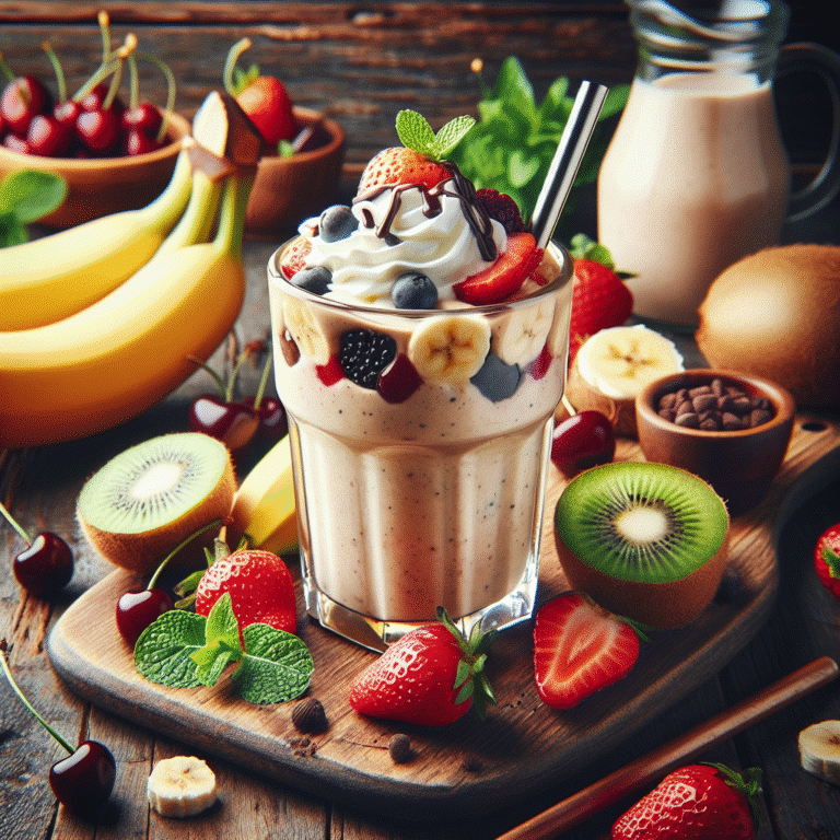 como fazer um smoothie de sobremesa com frutas