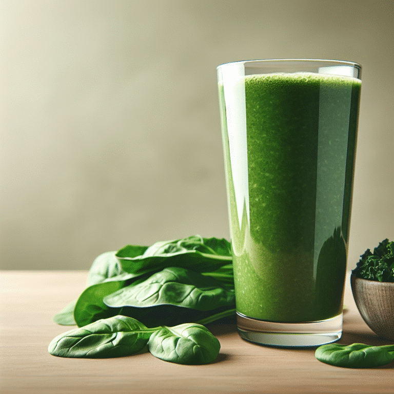 smoothie verde com espinafre e couve: a refeição leve que revitaliza