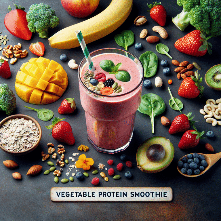 smoothie saudável com proteína vegetal: nutrição balanceada para veganos
