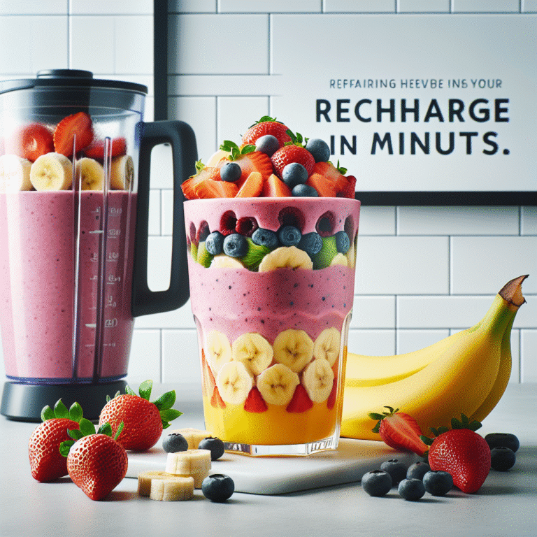 smoothie pós-treino rápido: recupere-se em minutos