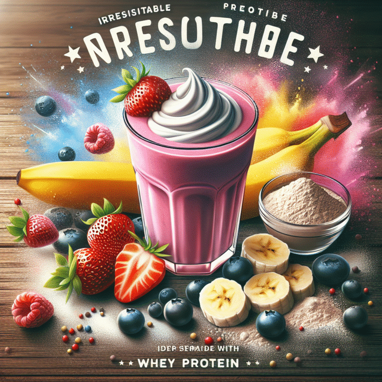 smoothie proteico com whey protein: receitas irresistíveis
