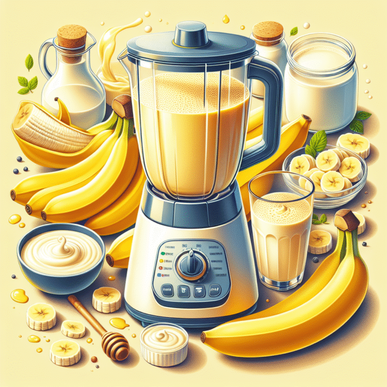 smoothie de banana fácil e rápido para o dia a dia