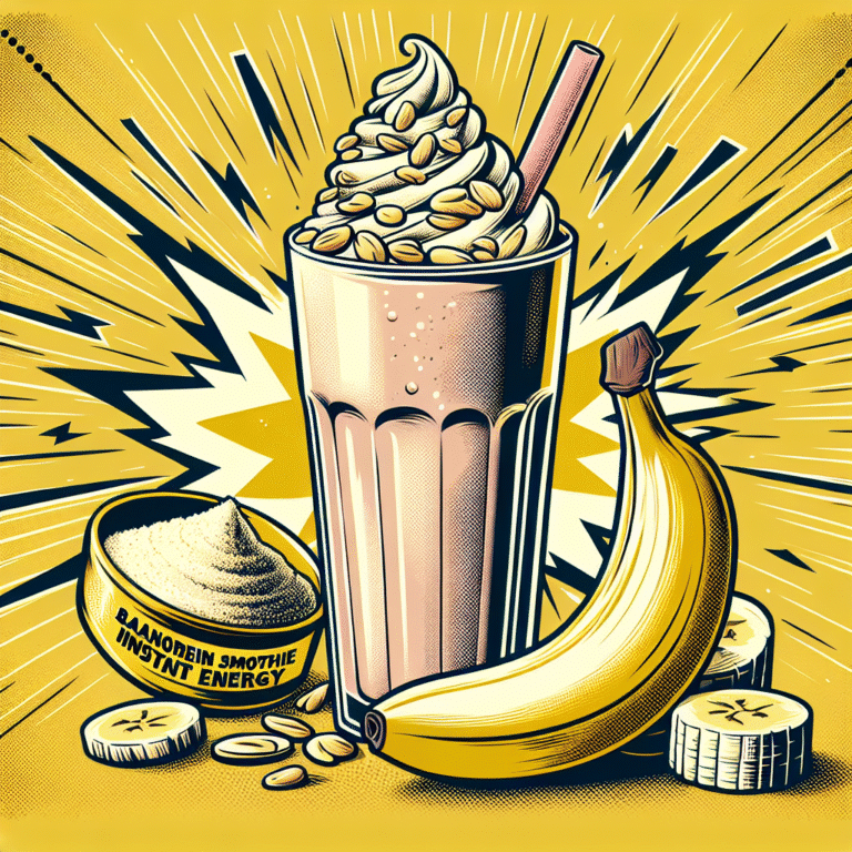 smoothie de banana com proteína: energia instantânea