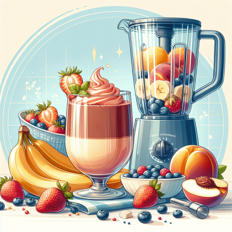 como fazer um smoothie de sobremesa com frutas