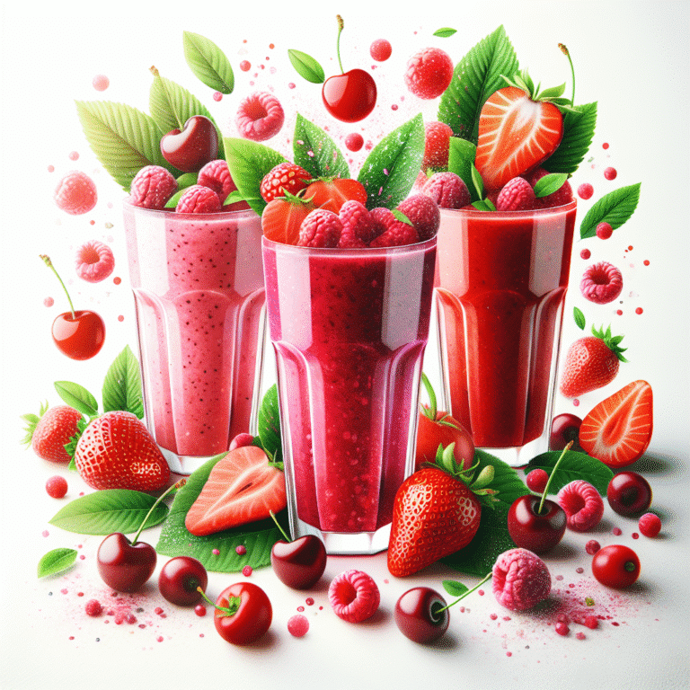 deliciosas receitas de smoothie de frutas vermelhas