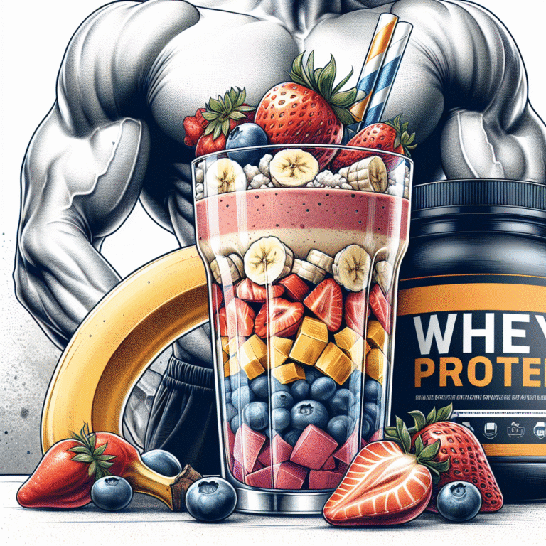 smoothie proteico com whey protein: potenciais benefícios para a massa muscular