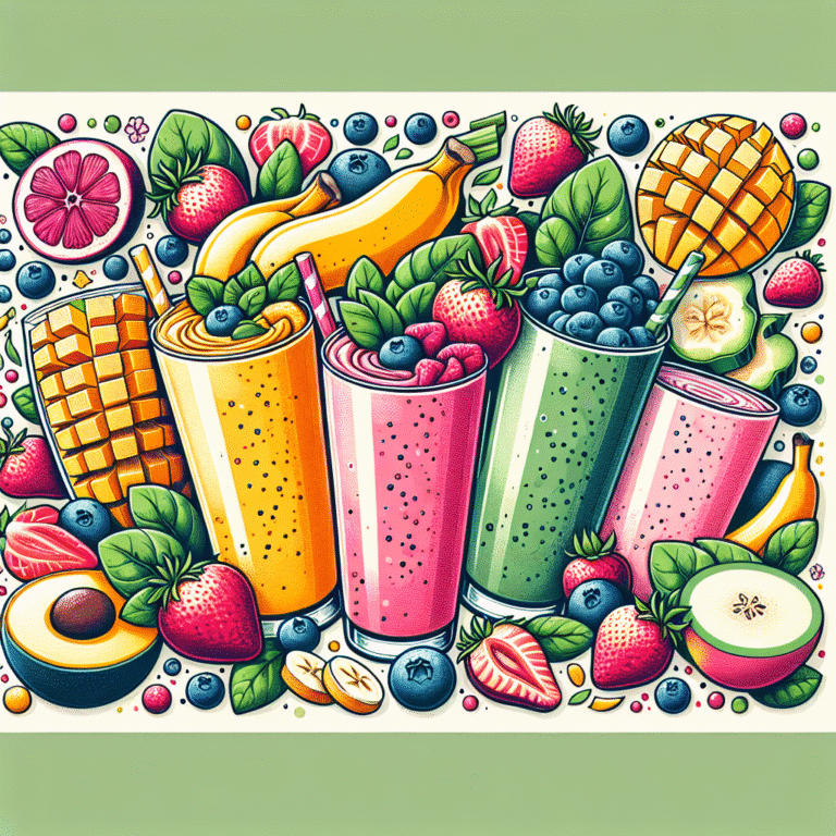 Receitas de smoothies veganos com frutas